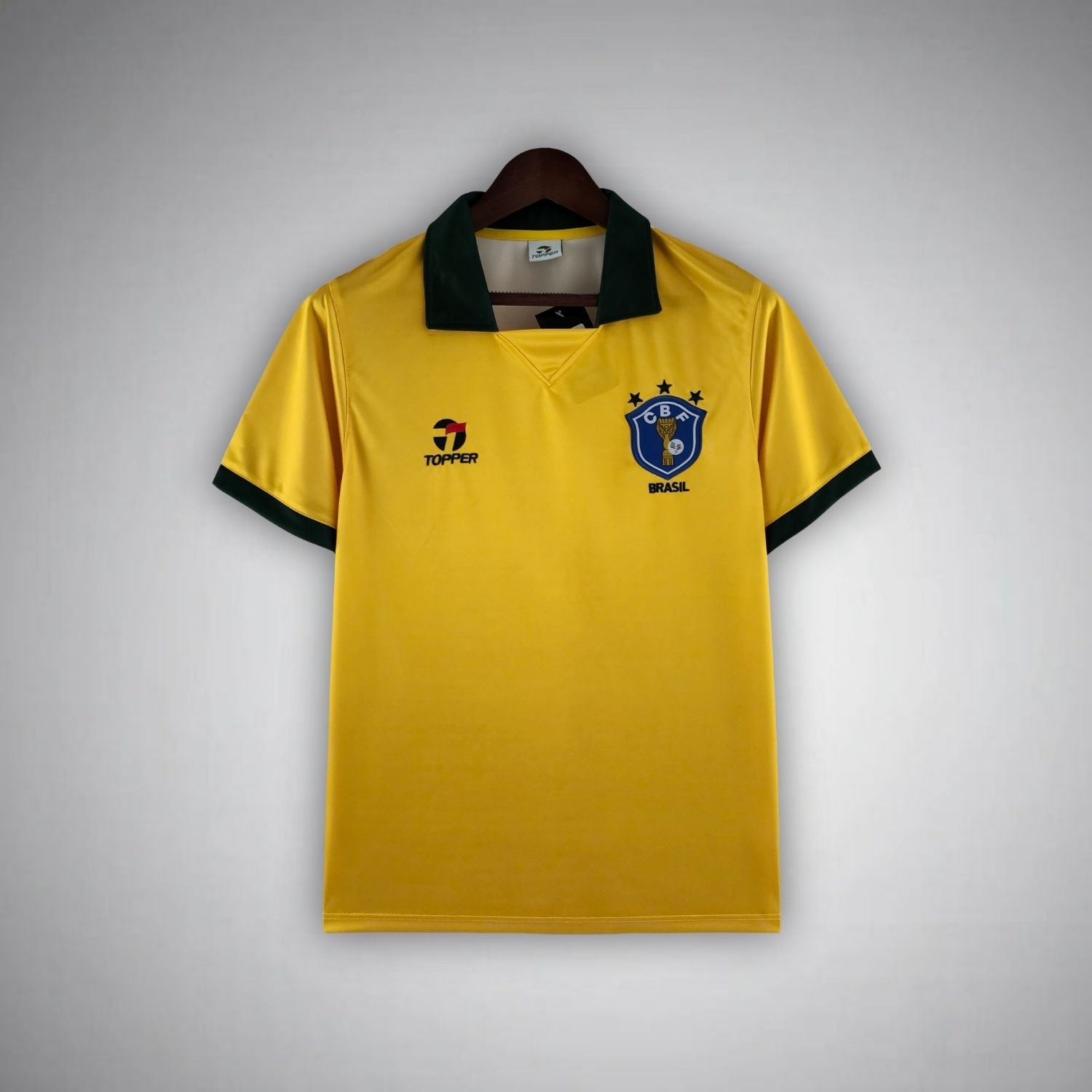 Brazilië Retro Thuisshirt 1986