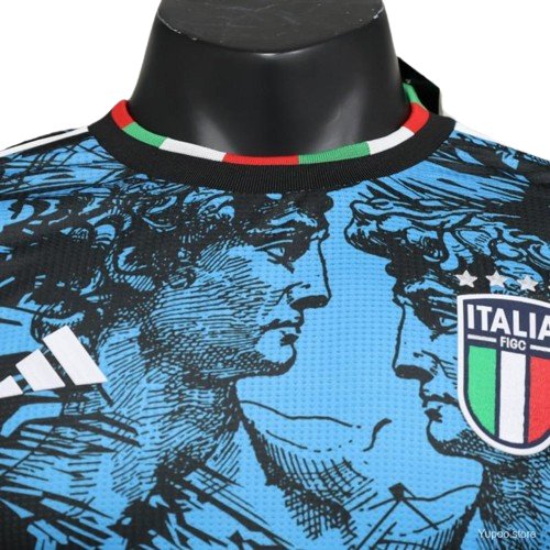 2023 Italië Special Blauw Zwart tenue - Spelersversie