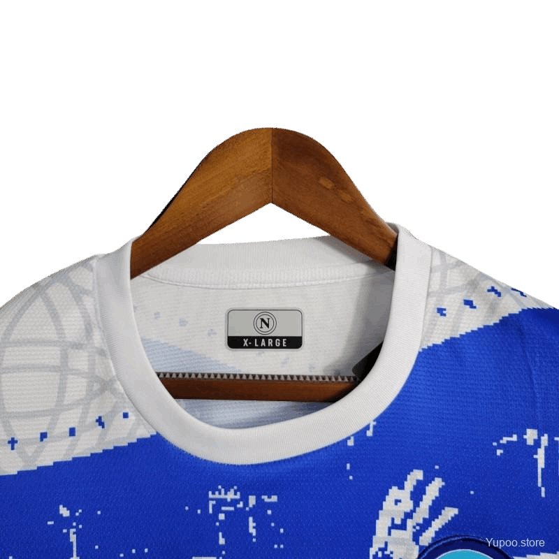 23-24 Napoli Blue "Maradona" Special Edition kit - Fanversie