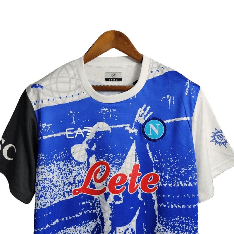 23-24 Napoli Blue "Maradona" Special Edition kit - Fanversie