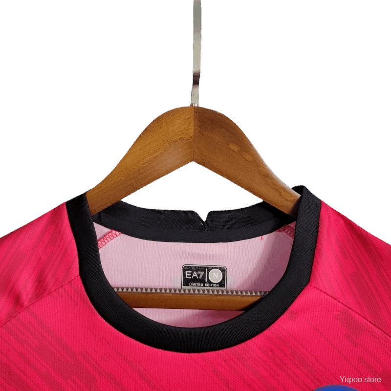 23-24 Napoli Face Game Lozano Red Kit - Fan-Version