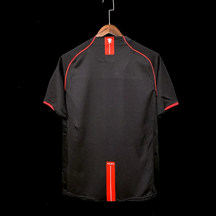 2007-2008 Manchester United Retro Derde Shirt - Zwart