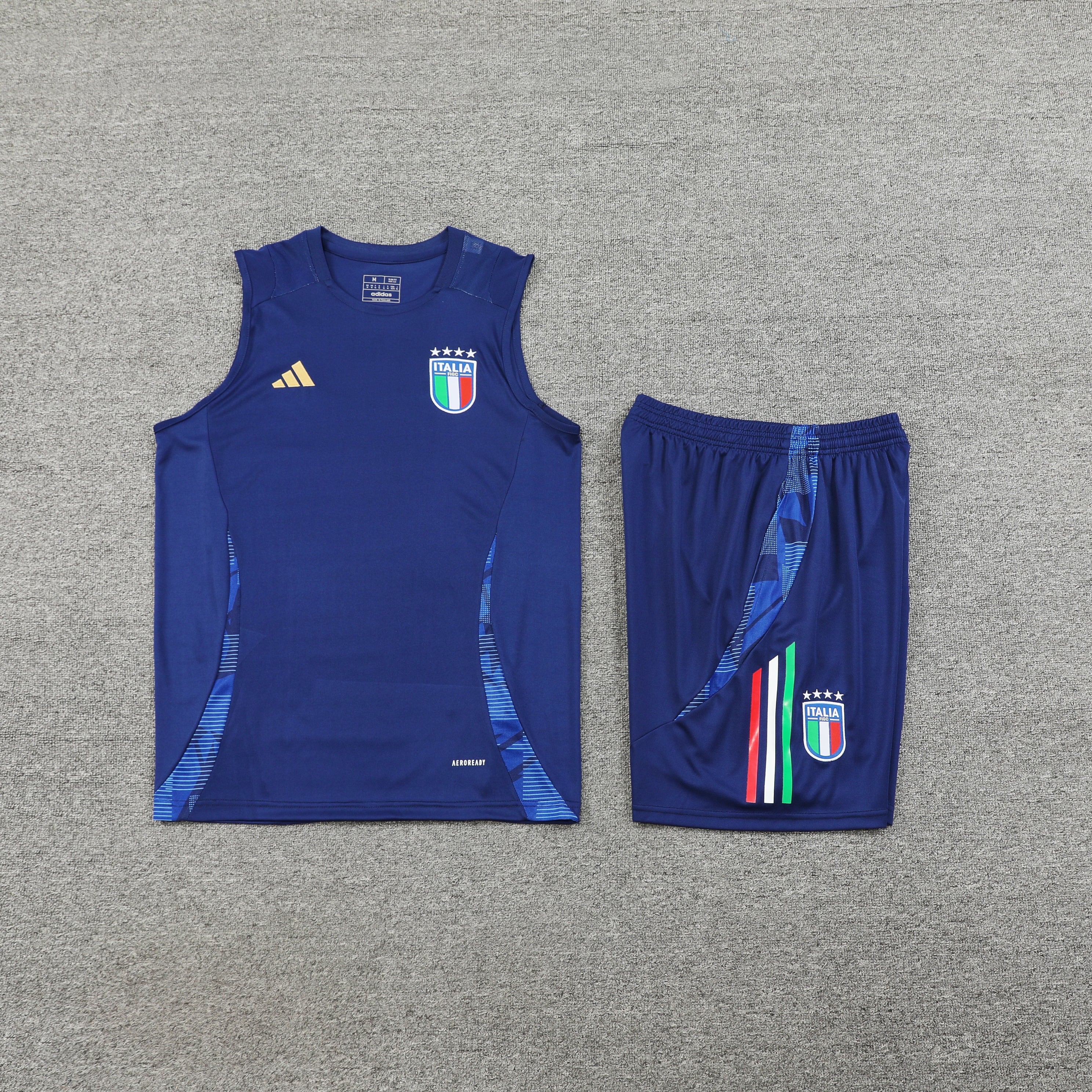 Italien Blaues Sommer-Trainingsset 2024/25