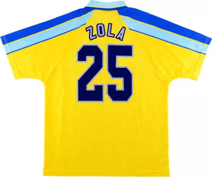 1996/1998 Chelsea Uit Geel Retro Shirt Coors