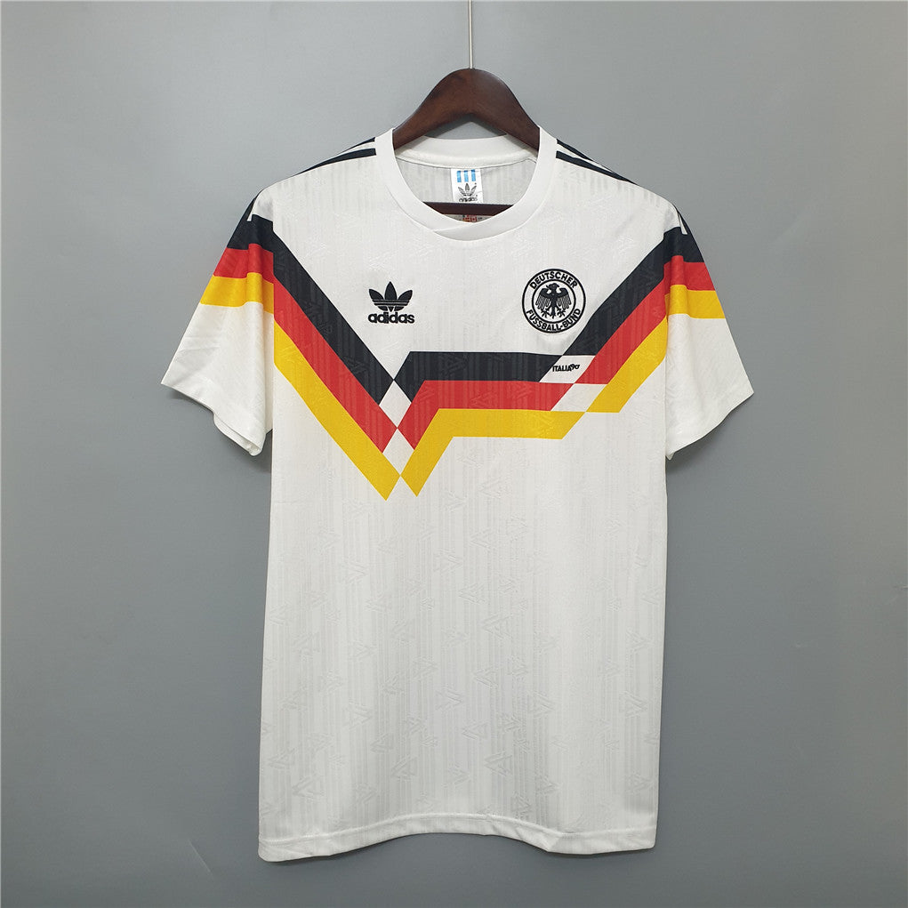 1990 Duitsland Thuis Retro Shirt Wereldbeker - Festival Paul Kalkbrenner Dj