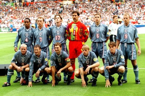 Engeland Uit Retro Shirt 1996