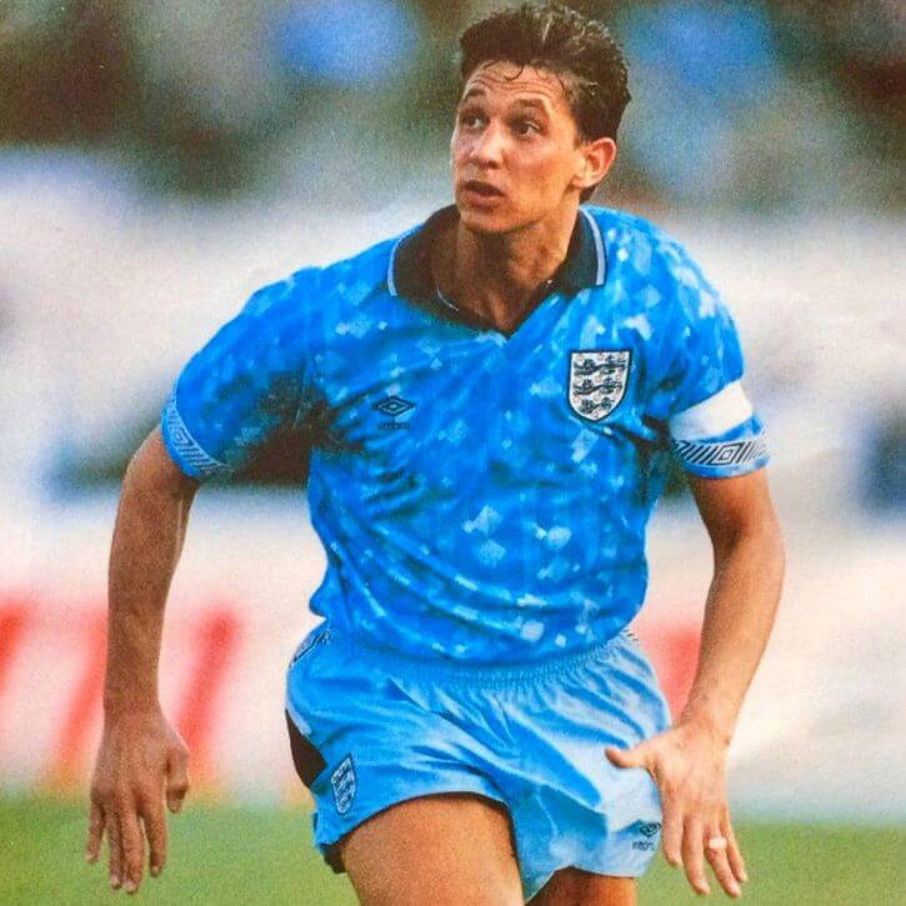 1990 Engeland Derde Retro Shirt Blauw