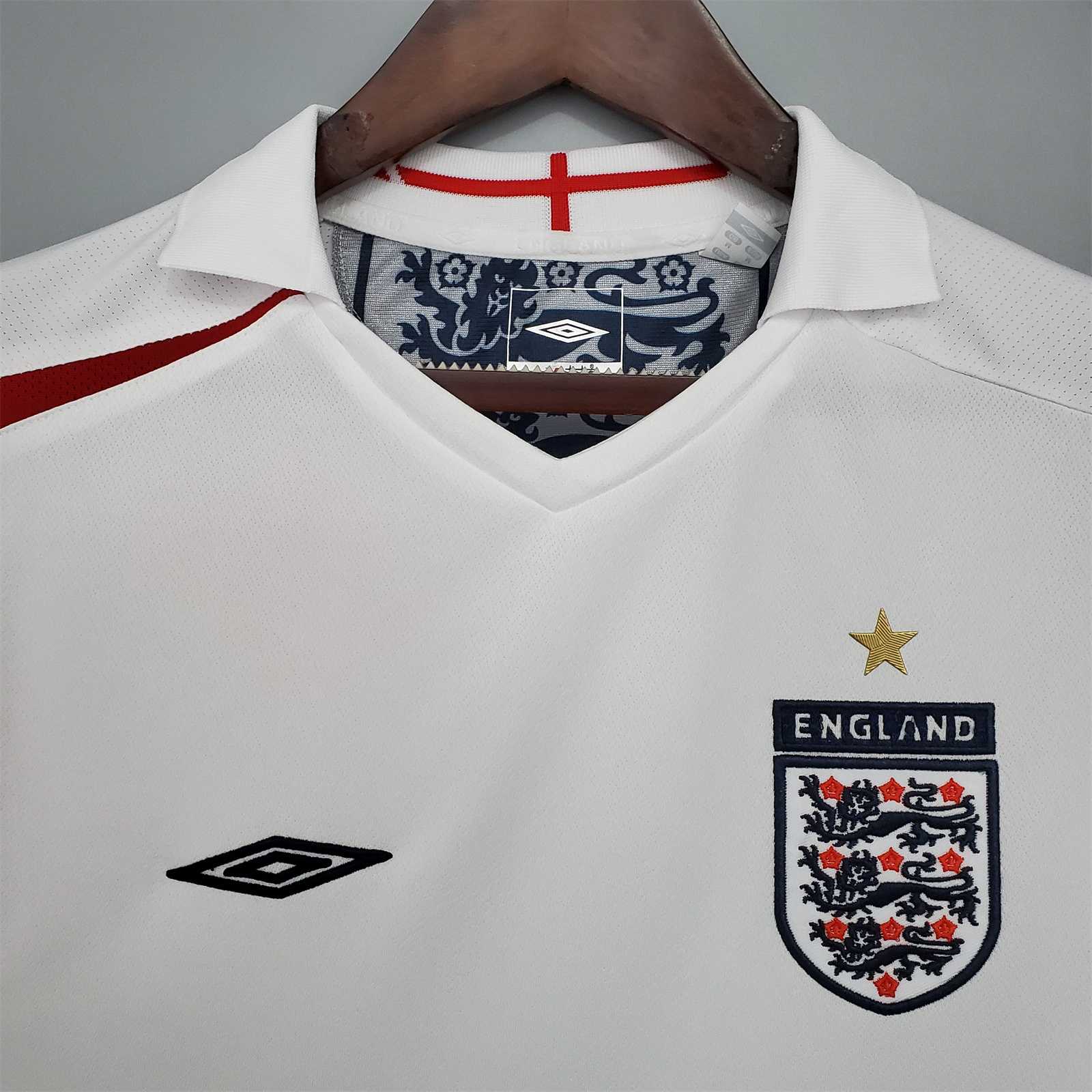 Engeland Thuis Retro Shirt Wereldbeker 2006