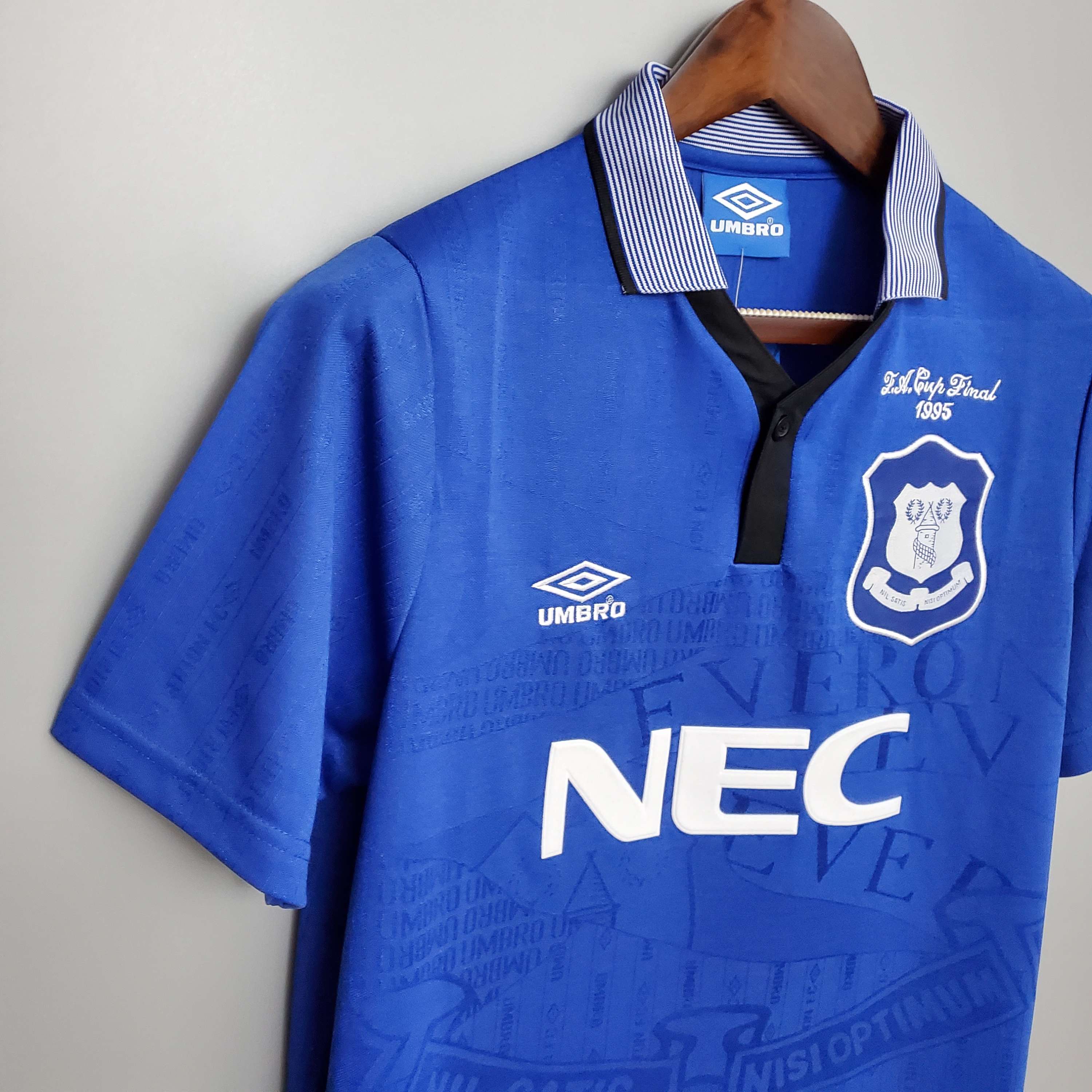 1994/1995 Everton Thuis Retro Shirt FA Cup Finale
