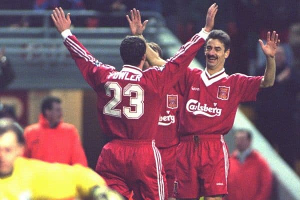 Liverpool Thuisvoetbal Retroshirt 1995/1996
