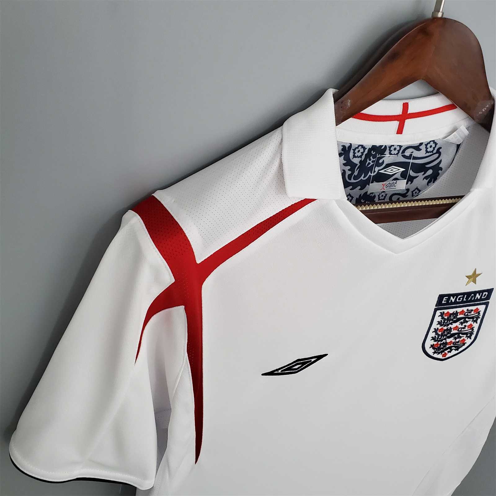 Engeland Thuis Retro Shirt Wereldbeker 2006