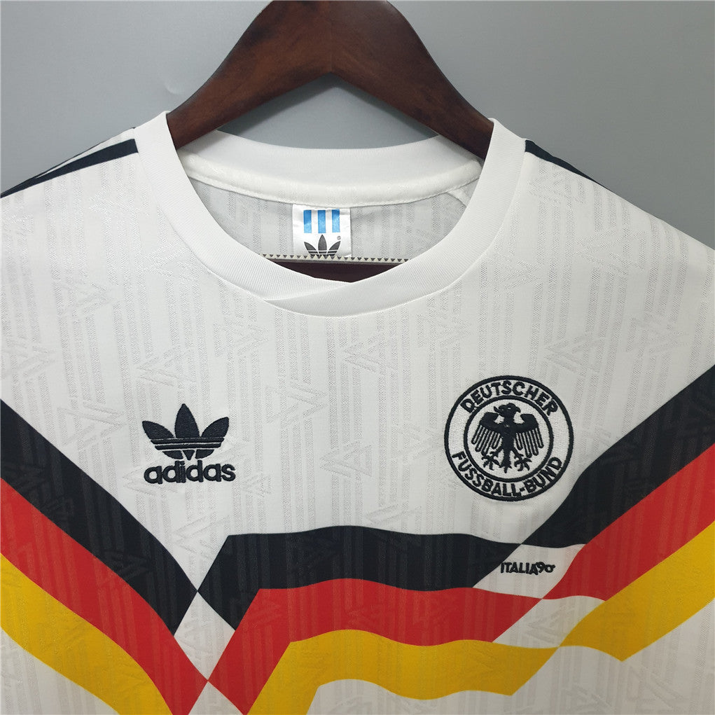 1990 Duitsland Thuis Retro Shirt Wereldbeker - Festival Paul Kalkbrenner Dj
