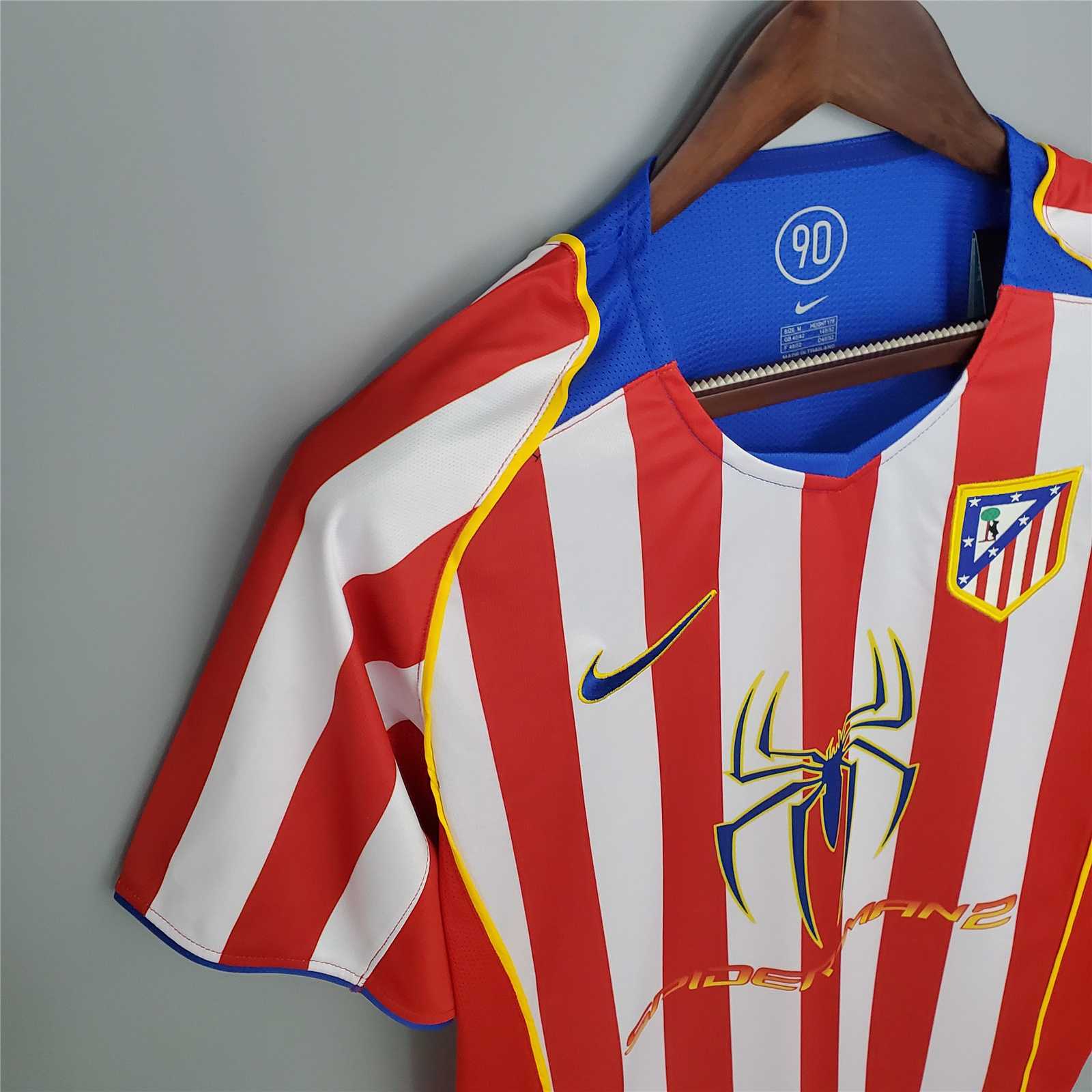 2004/2005 Spiderman Atletico Madrid Thuis Retro Shirt