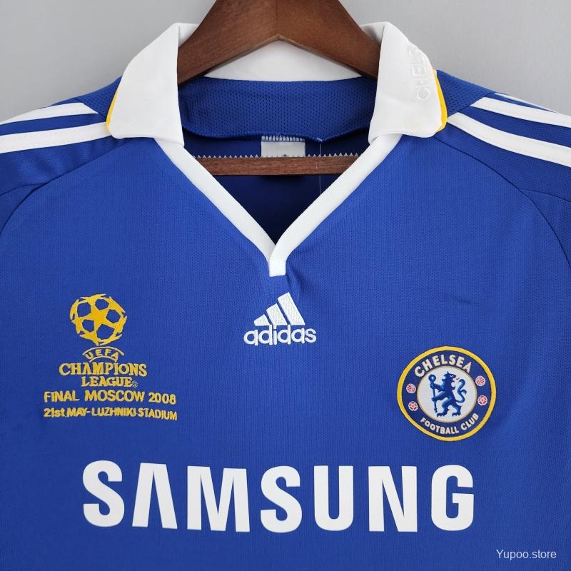 2008/2009 Chelsea Thuis Retro Shirt Champions League Finale Moskou