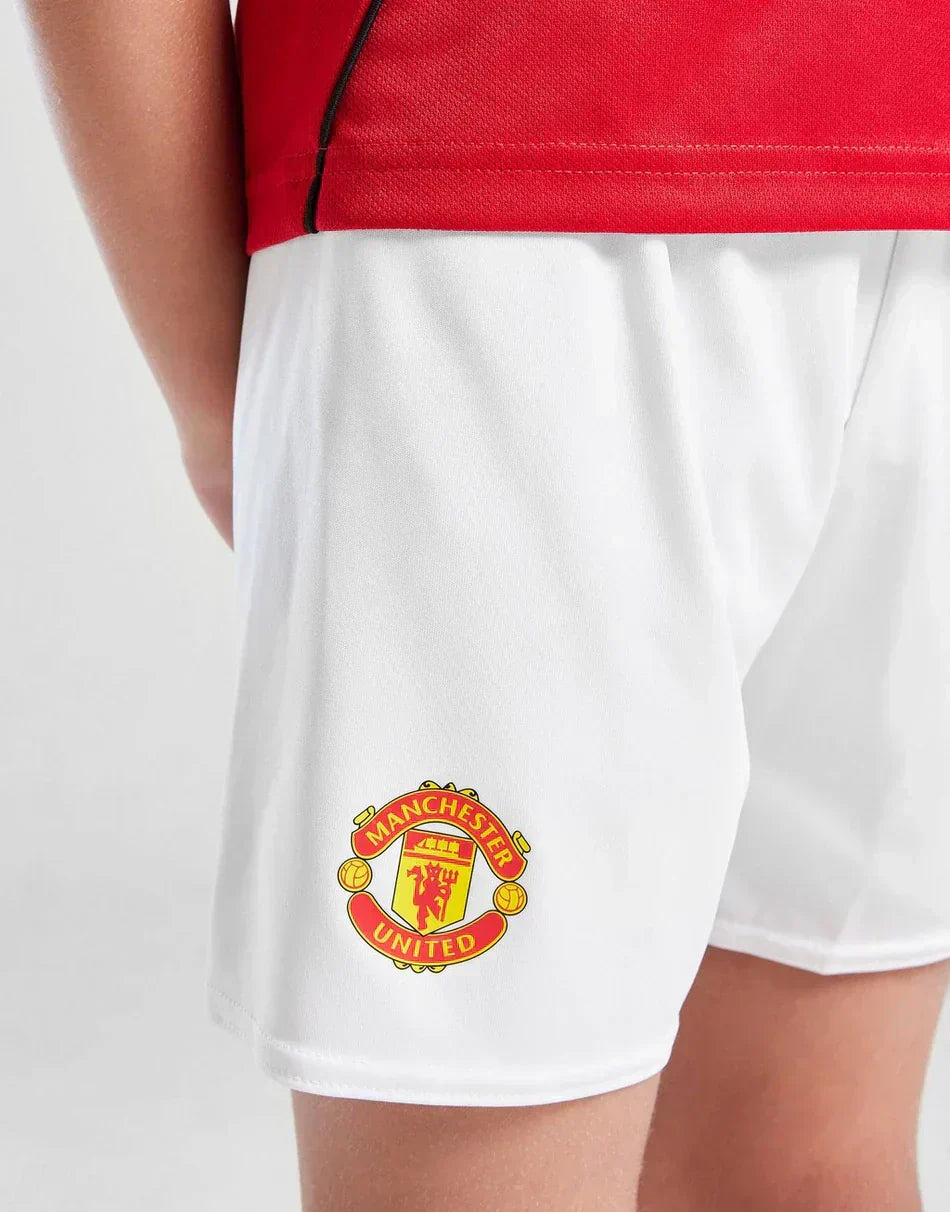 2025-26 Manchester United Home Kids Football Kit