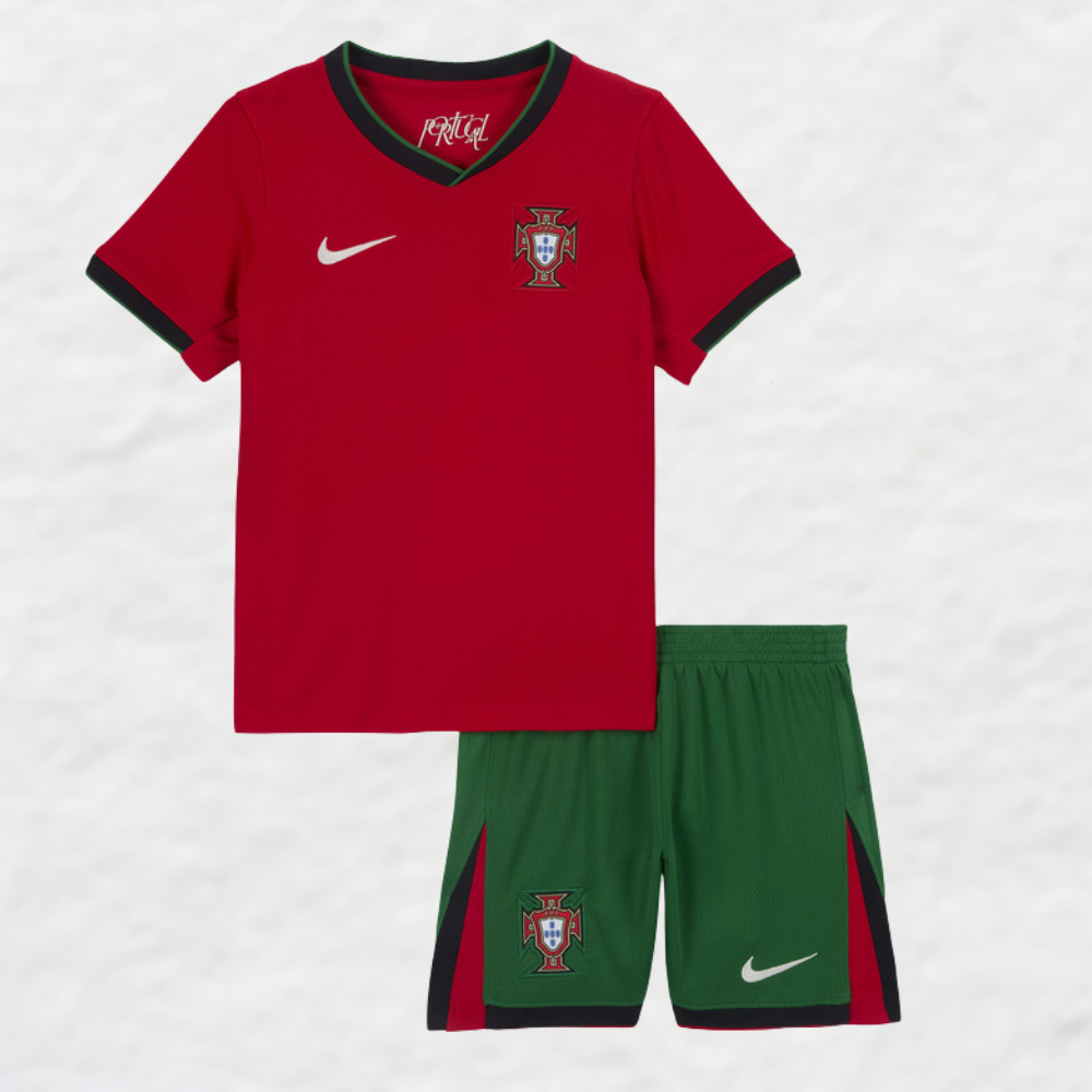 (KIDS) Portugal Euros 2024 Thuisshirt