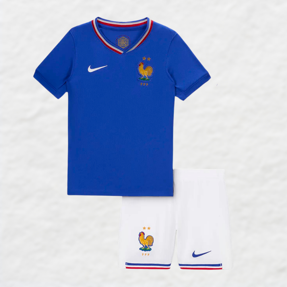 (Kinderen) Frankrijk Euro 2024 Thuisshirt