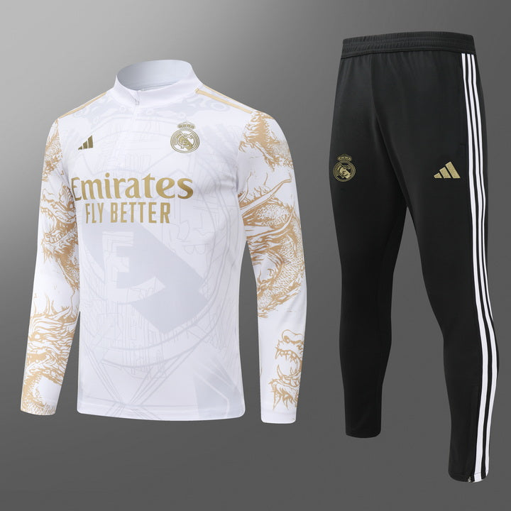 Real Madrid Trainingsanzug 2025 Weiß/Gold