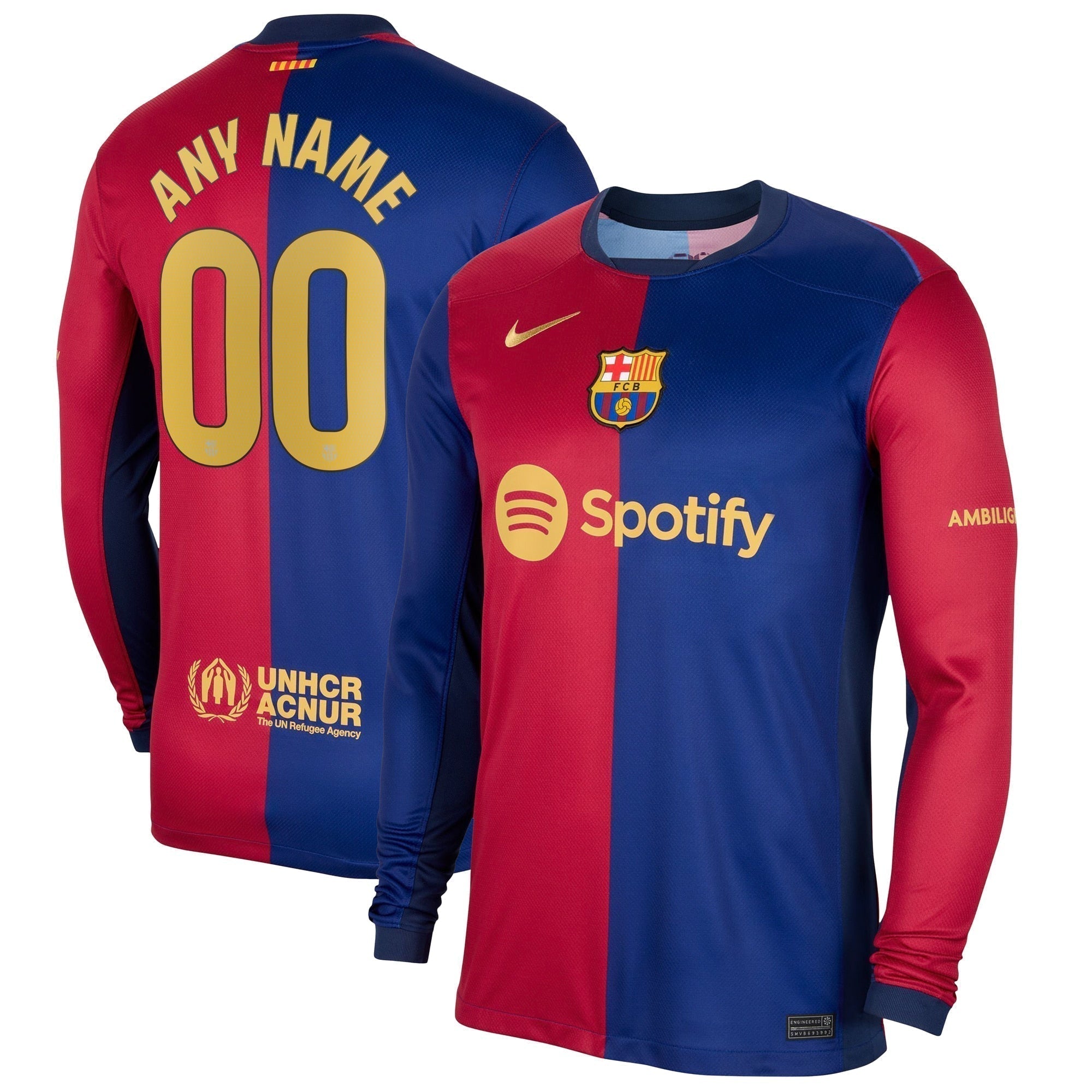 Barcelona 2024/25 Thuisshirt met lange mouwen