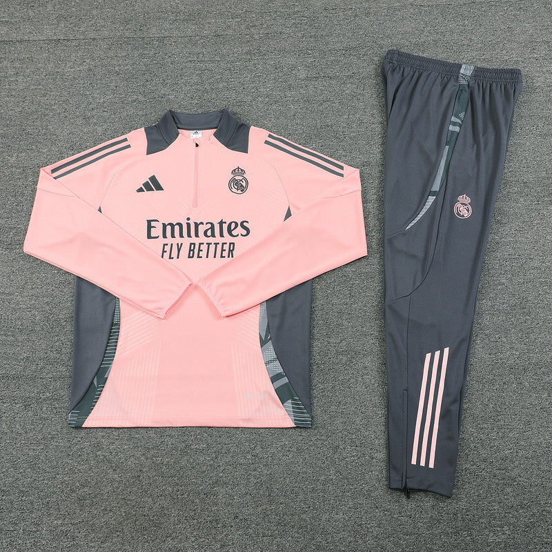 Real Madrid Trainingsanzug Pink & Grau