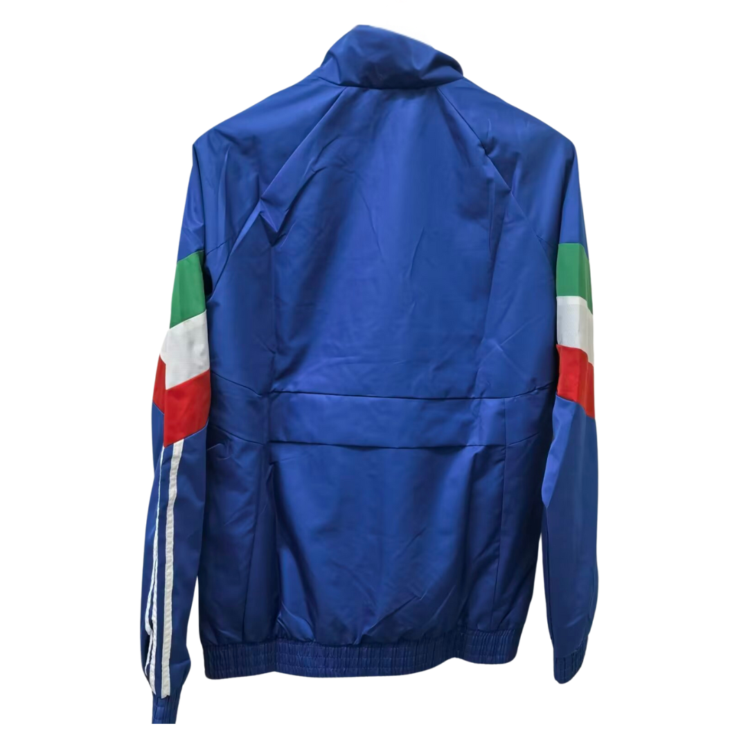 Italien Retro Windbreaker Jacke - Blau