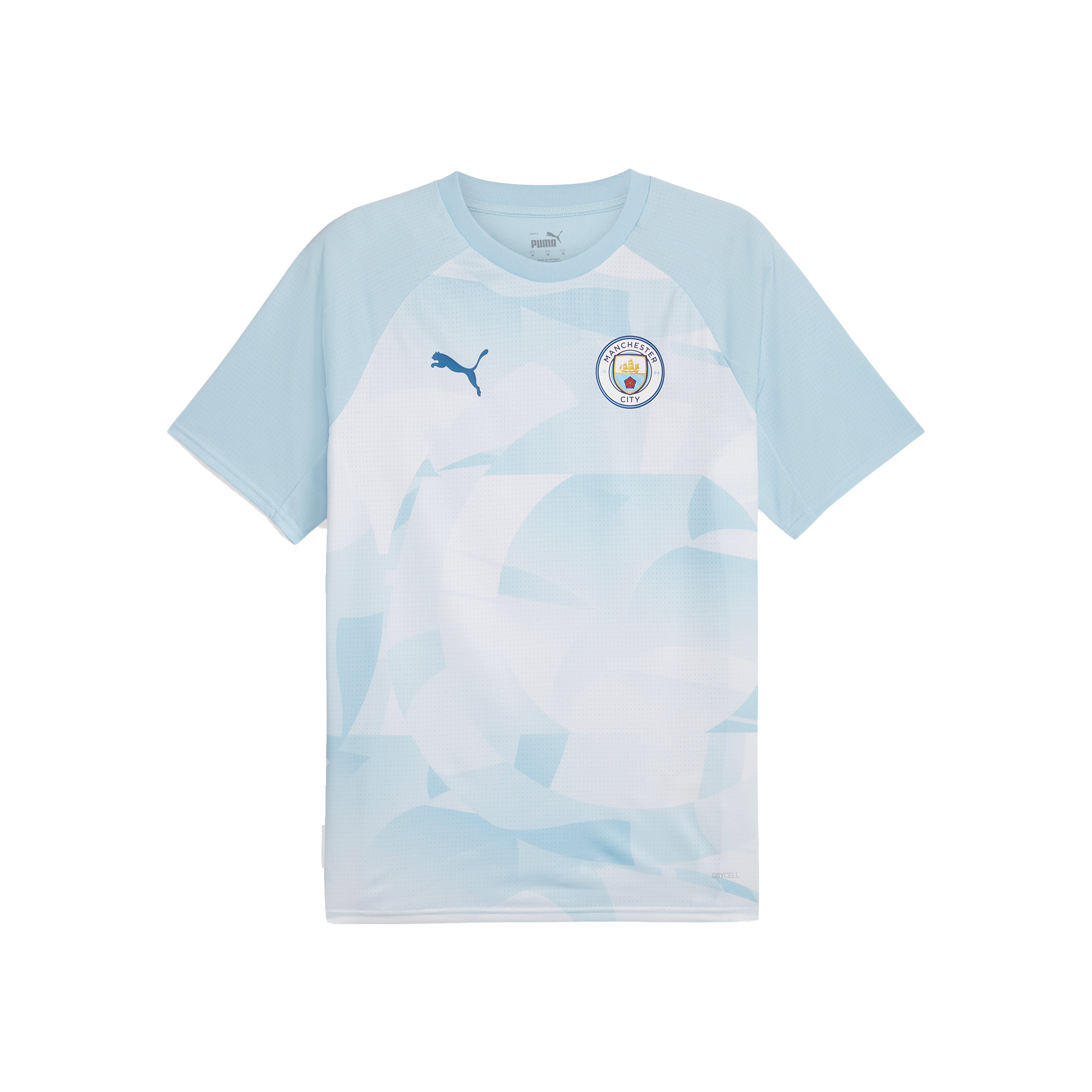 Manchester City Pre-Match Kids Shirt - Silver Sky/Lake Blue