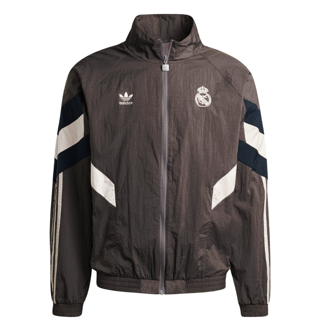 Real Madrid Retro-Windjacke – Grau