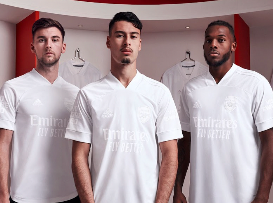 Arsenal white kit 21/22