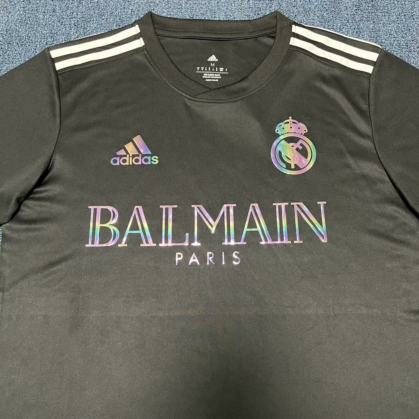 Real Madrid x Balmain Schwarzes Trikot