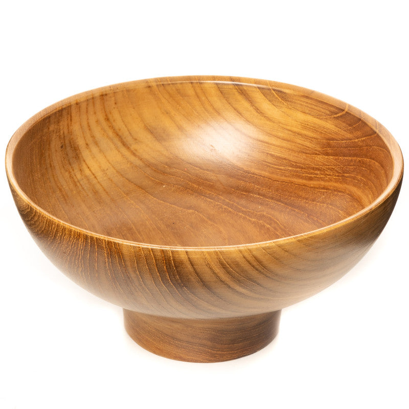 Wide Tamadon Rice Soup Teak Wood Bowl - Jumbo