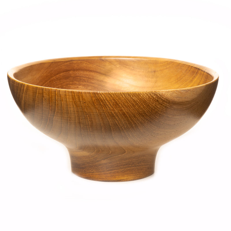 Wide Tamadon Rice Soup Teak Wood Bowl - Jumbo