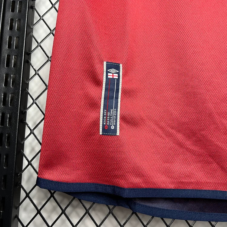 Retro uitshirt van het WK Engeland 2002