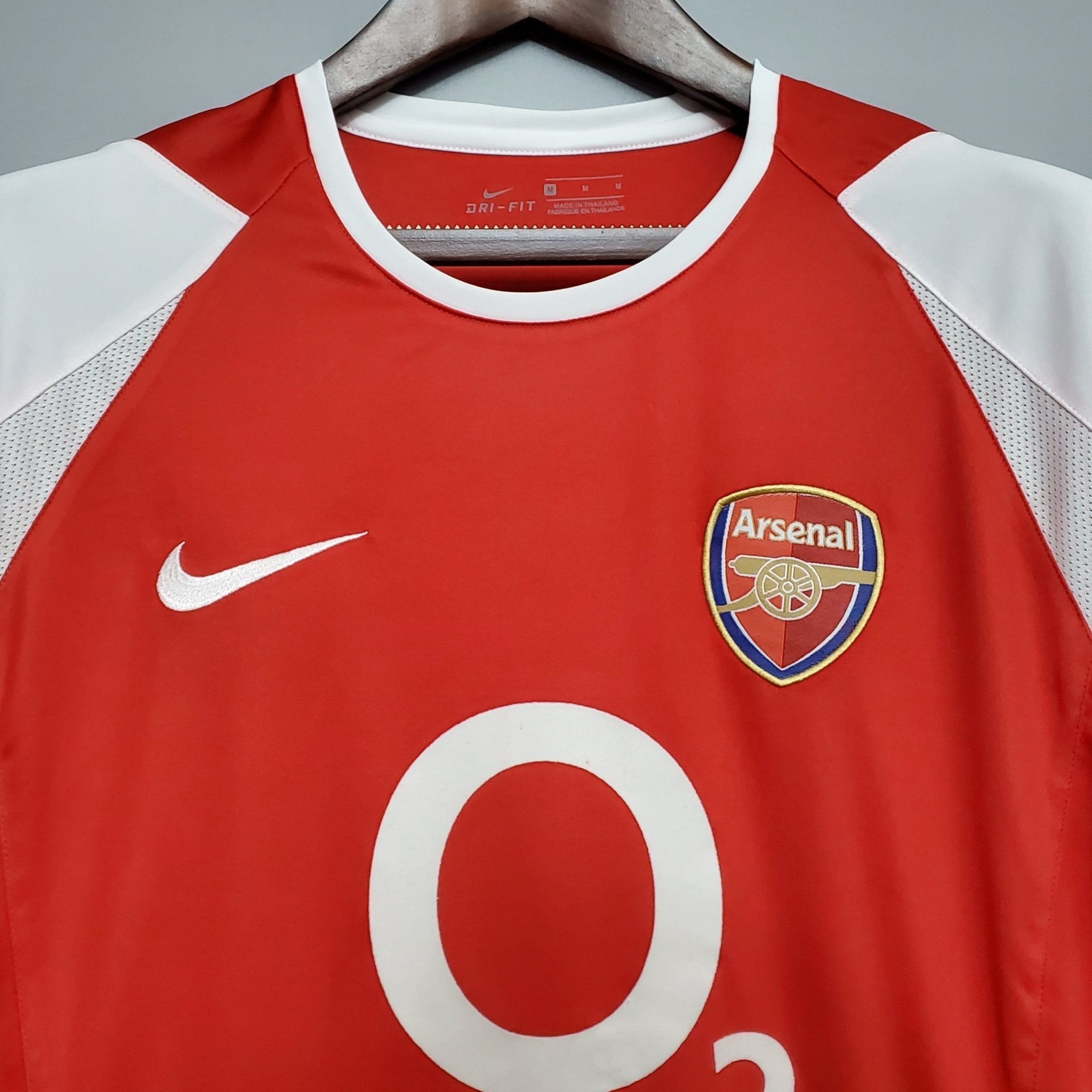 Arsenal Retro Shirt O2 2002/2004 Home