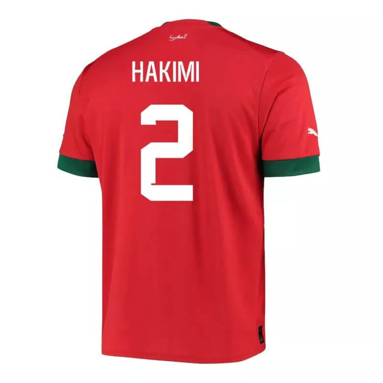 HAKIMI 2 Marokko Thuisshirt WK 2022