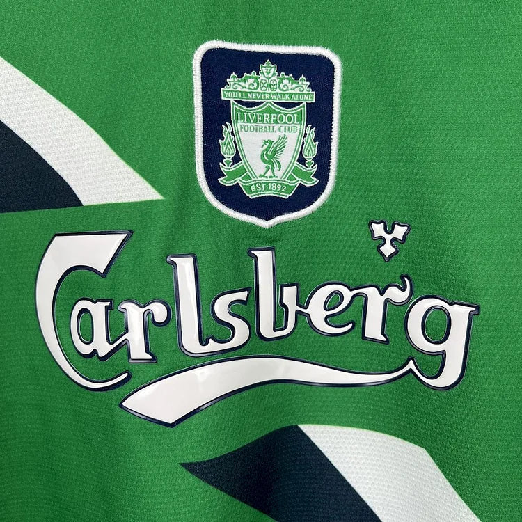 Liverpool Retro Uitshirt 1999-2000 - Groen