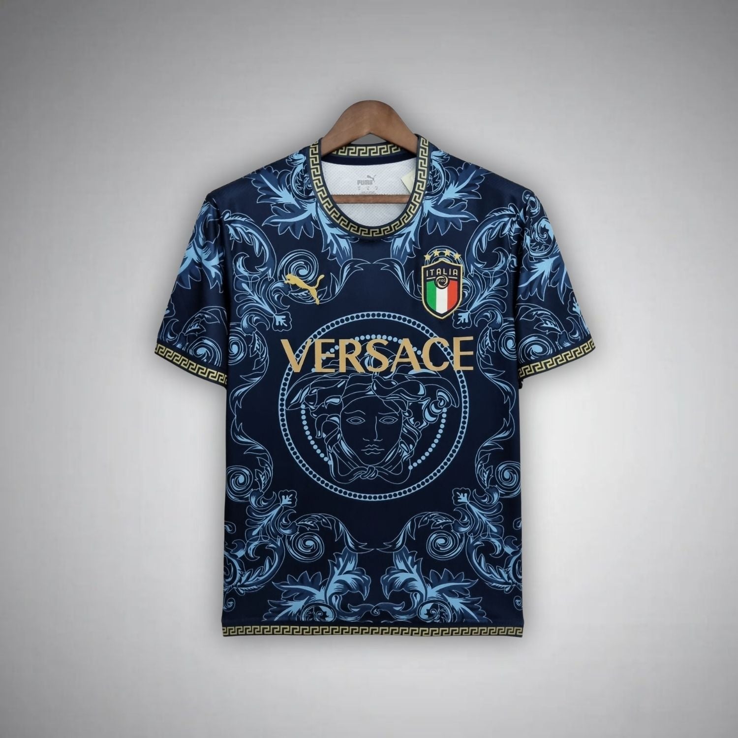 Italië Versace Donkerblauwe Kit