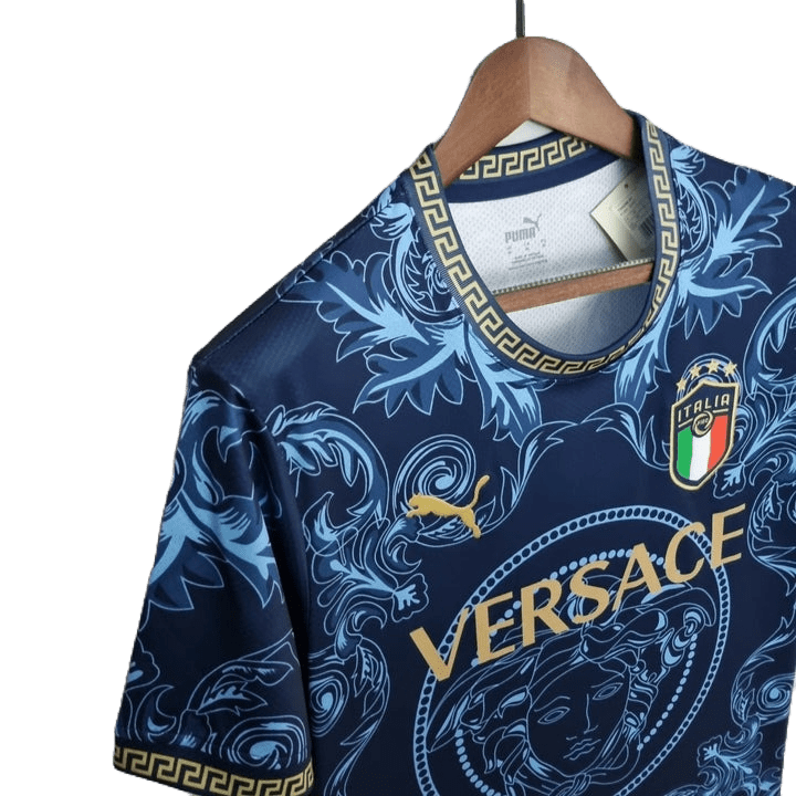 Italien X Versace 2022 Konzept (BLAU) Heimtrikot