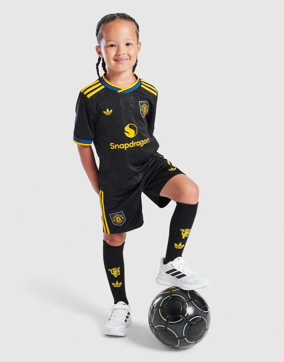2025-26 Manchester United Third Mini Kit Kids