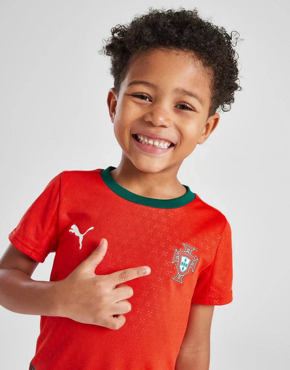 2025/26 Portugal Kinder Fußball-Heimtrikot