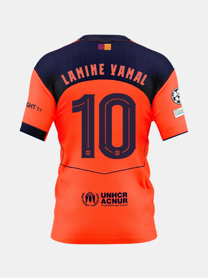 LAMINE YAMAL | UCL Herren-Ausweichtrikot 25/26 FC Barcelona T90 – Player’s Edition