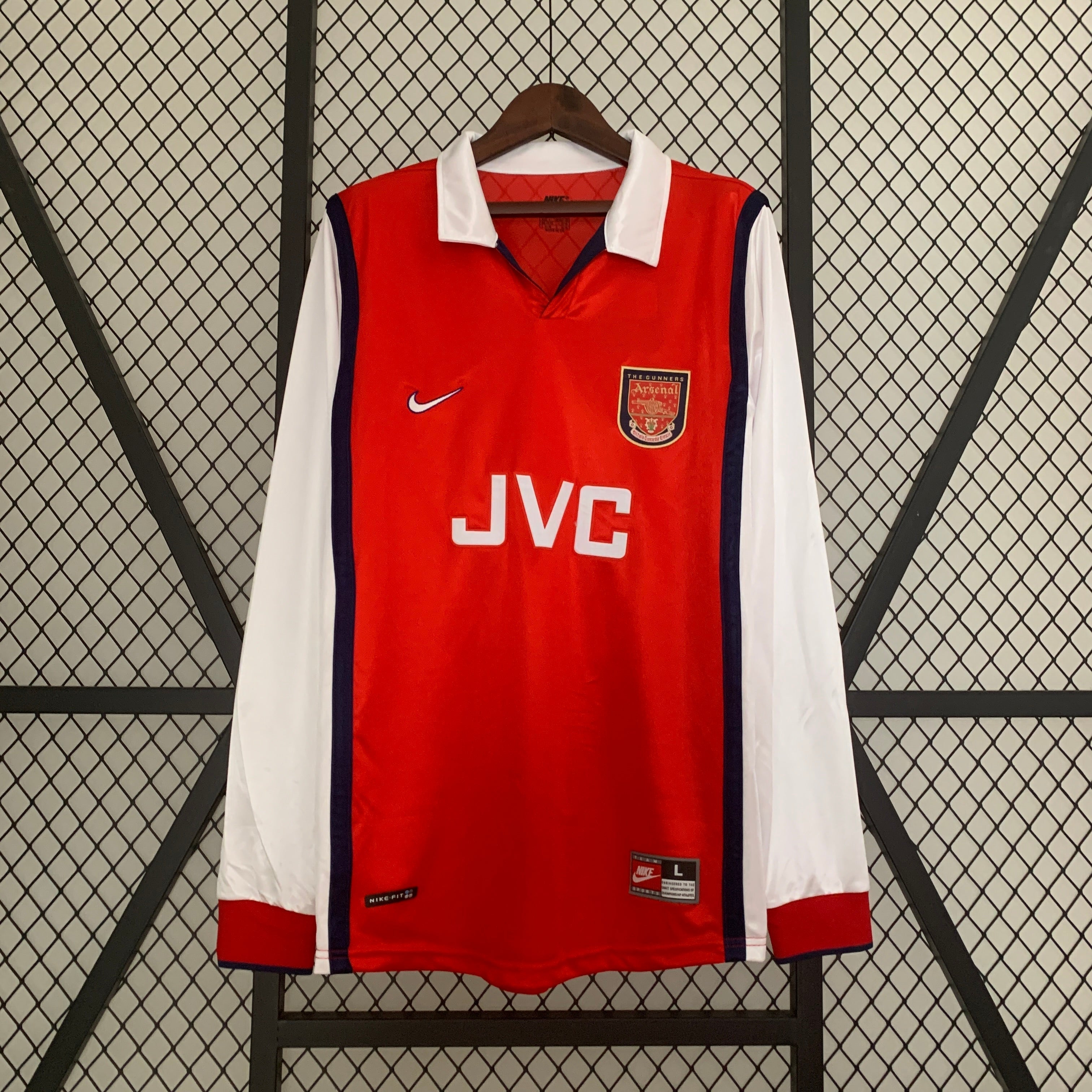 1998-1999 Arsenal thuisshirt met lange mouwen