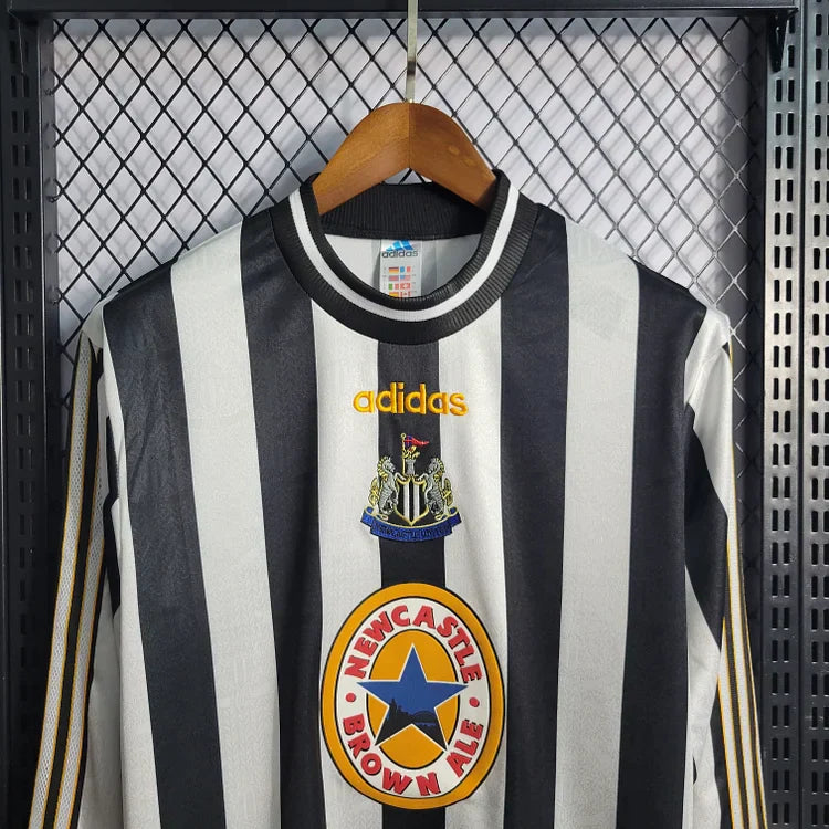 1995-1997 Newcastle United Retro Lange Mouw Thuisshirt