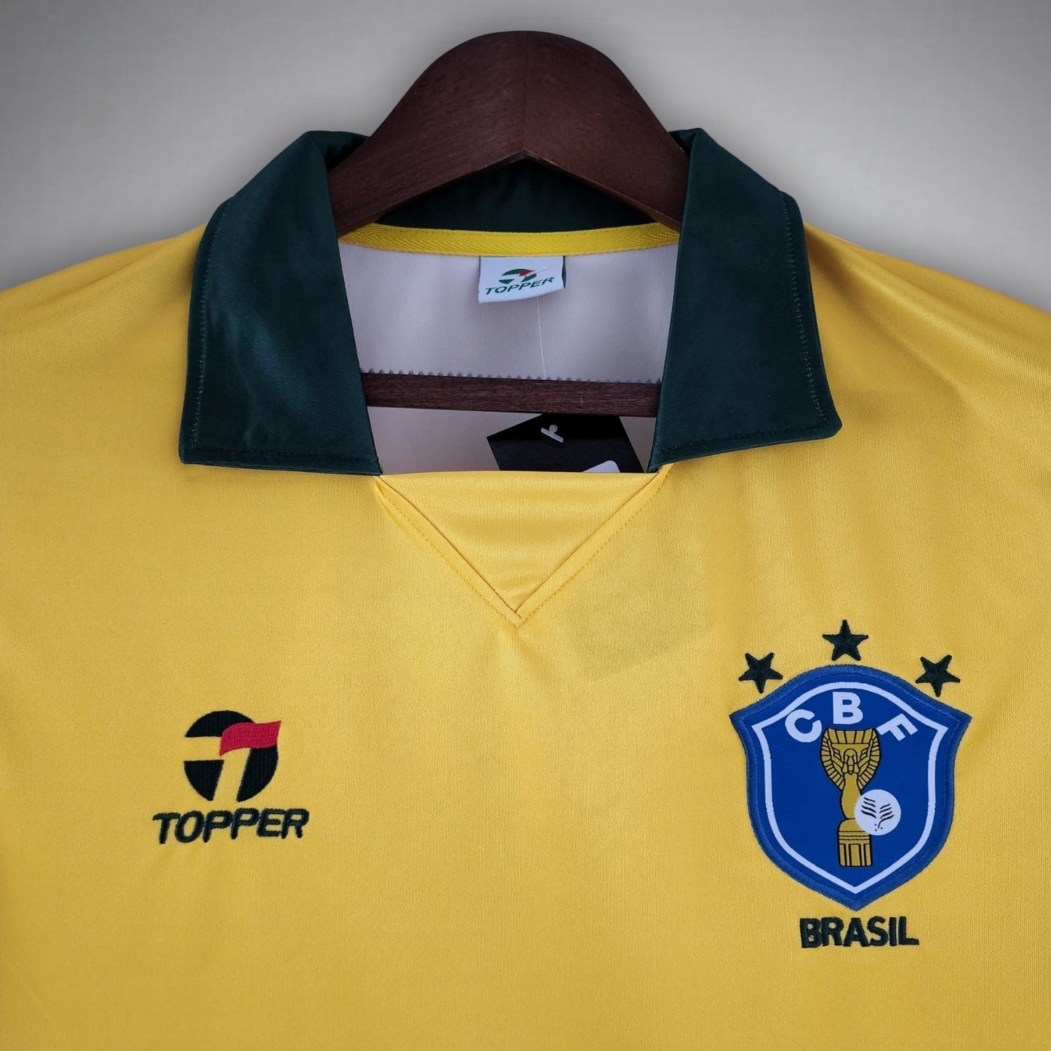 Brazilië Retro Thuisshirt 1986