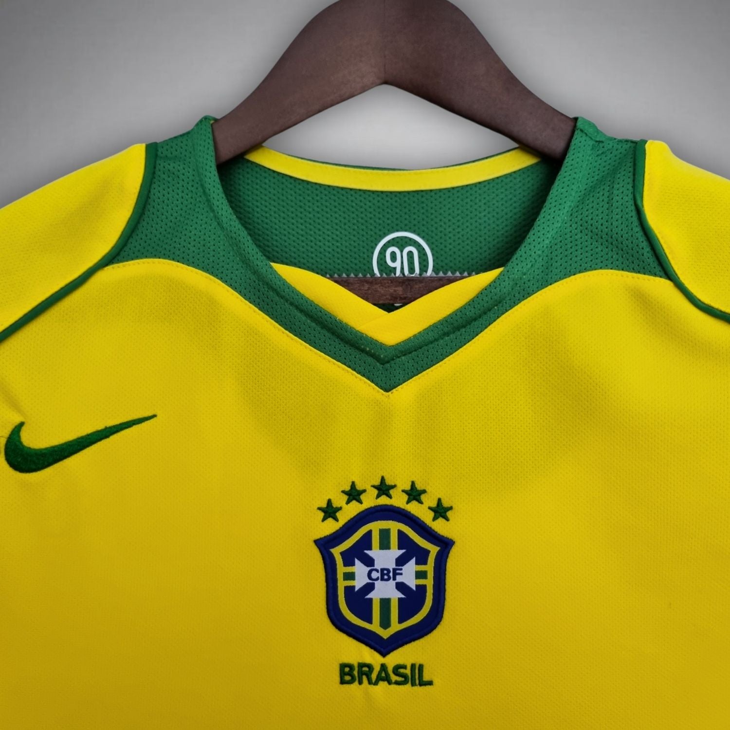 Brazilië Retro Thuisshirt 2004