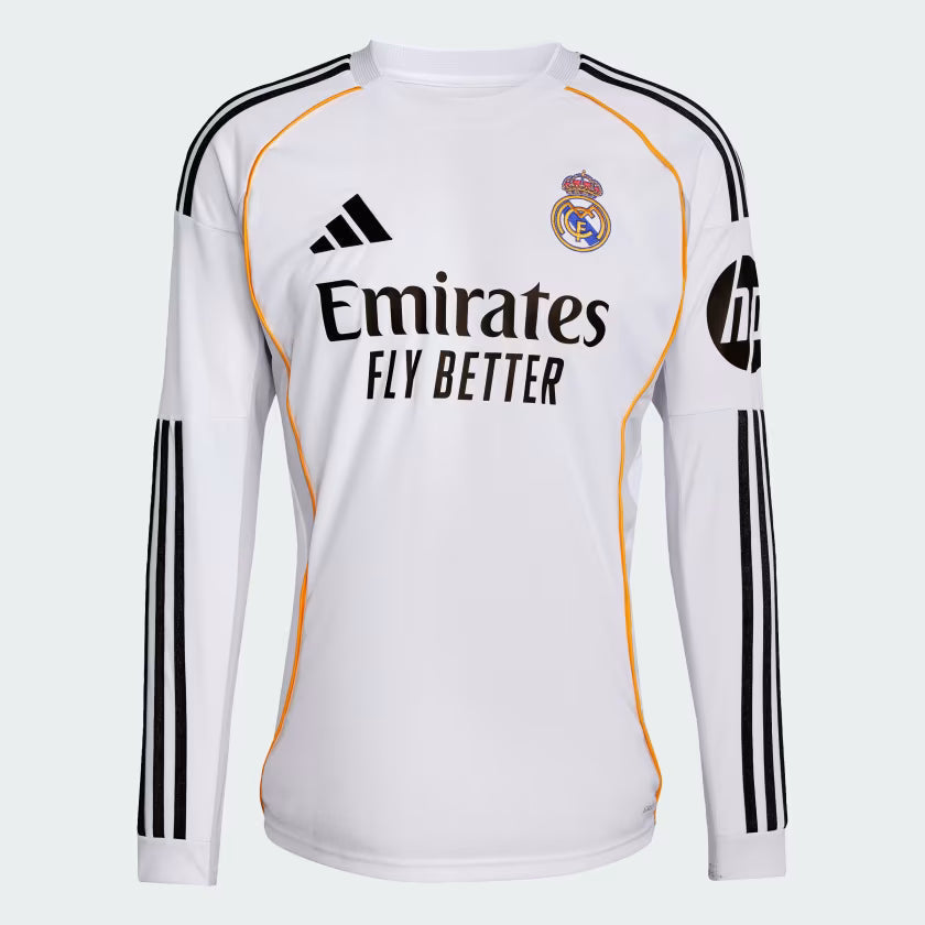 Real Madrid thuistenue met lange mouwen 2025/26