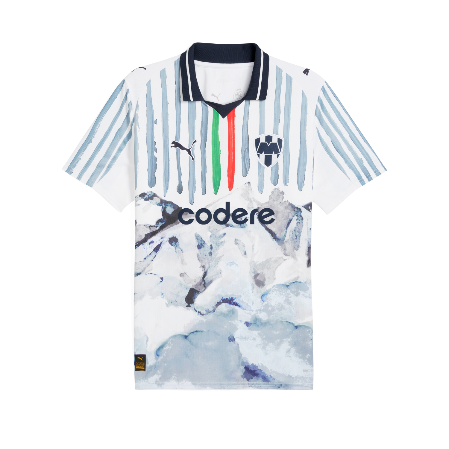 Monterrey X KidSuper Club WM-Trikot 25/26 - Weiß/Dunkelblau