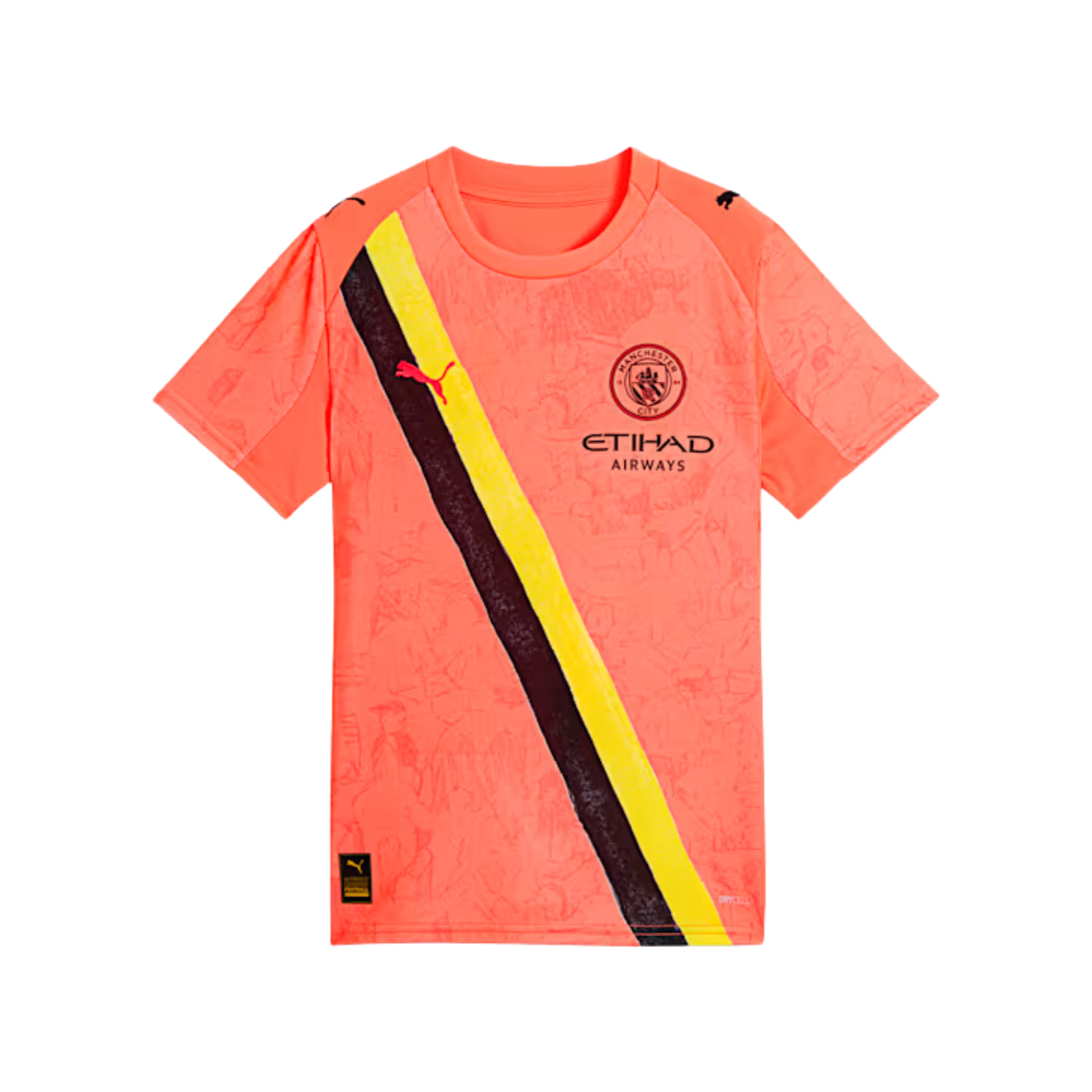 Manchester City X KidSuper Youth Club World Cup Shirt 25/26 - Neon Sun/Black