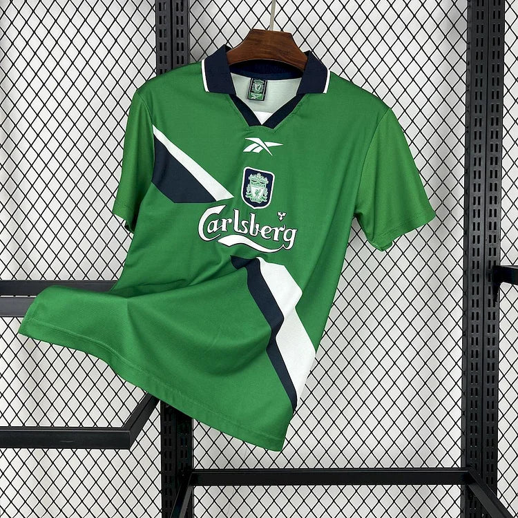 Liverpool Retro Uitshirt 1999-2000 - Groen