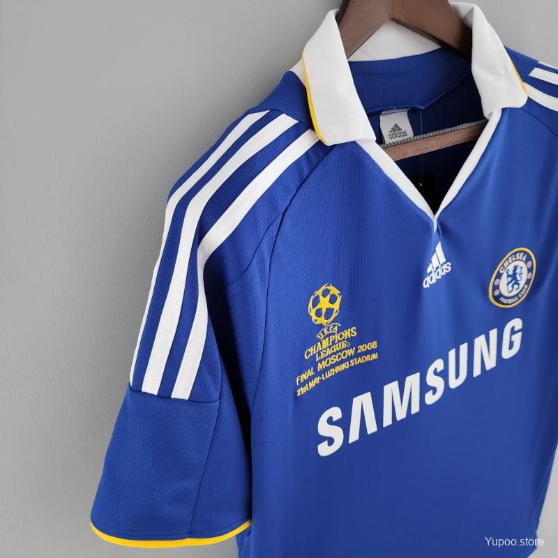 2008/2009 Chelsea Thuis Retro Shirt Champions League Finale Moskou