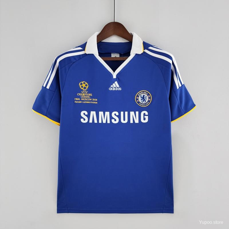 2008/2009 Chelsea Thuis Retro Shirt Champions League Finale Moskou